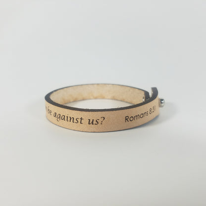 Spiritual Quote Bracelets - If God is for us who can be against us