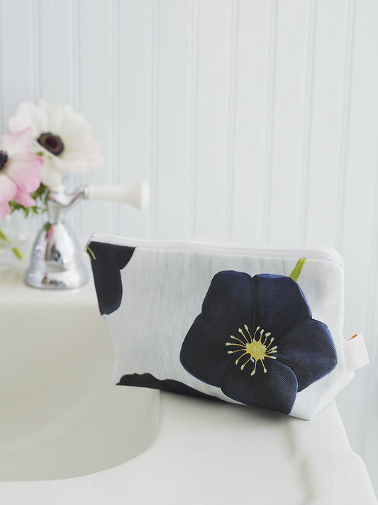Makeup Bag: Black Hellebore on Snow